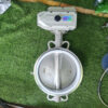 Van bướm inox điều khiển điện KST Hàn Quốc