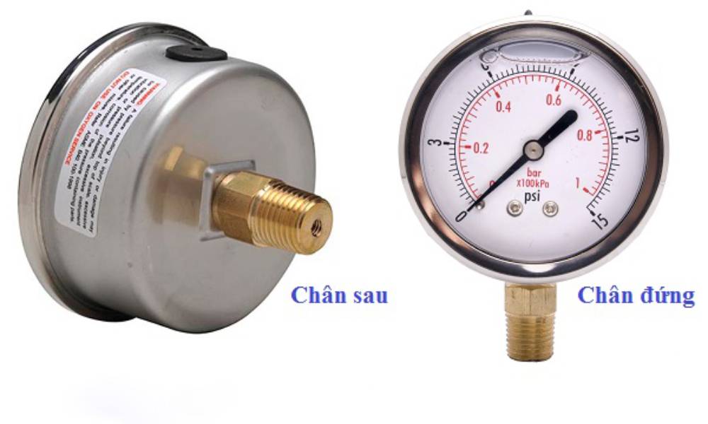 Chọn đồng hồ áp suất theo kiểu kết nối